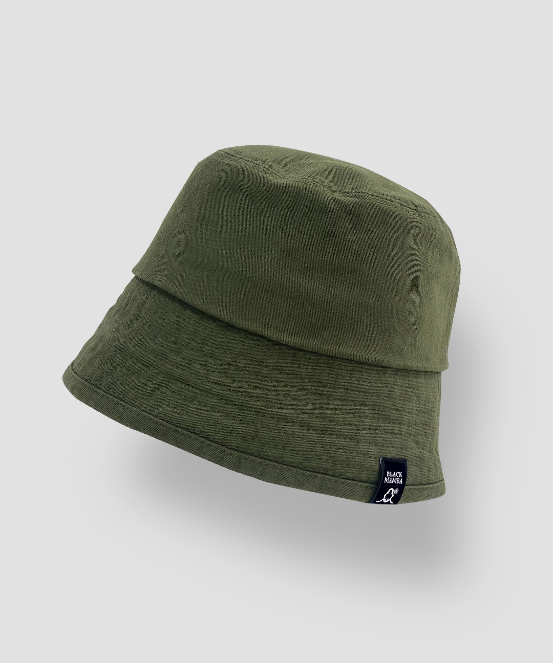 Cotton Solid Bucket Hat (Khaki)