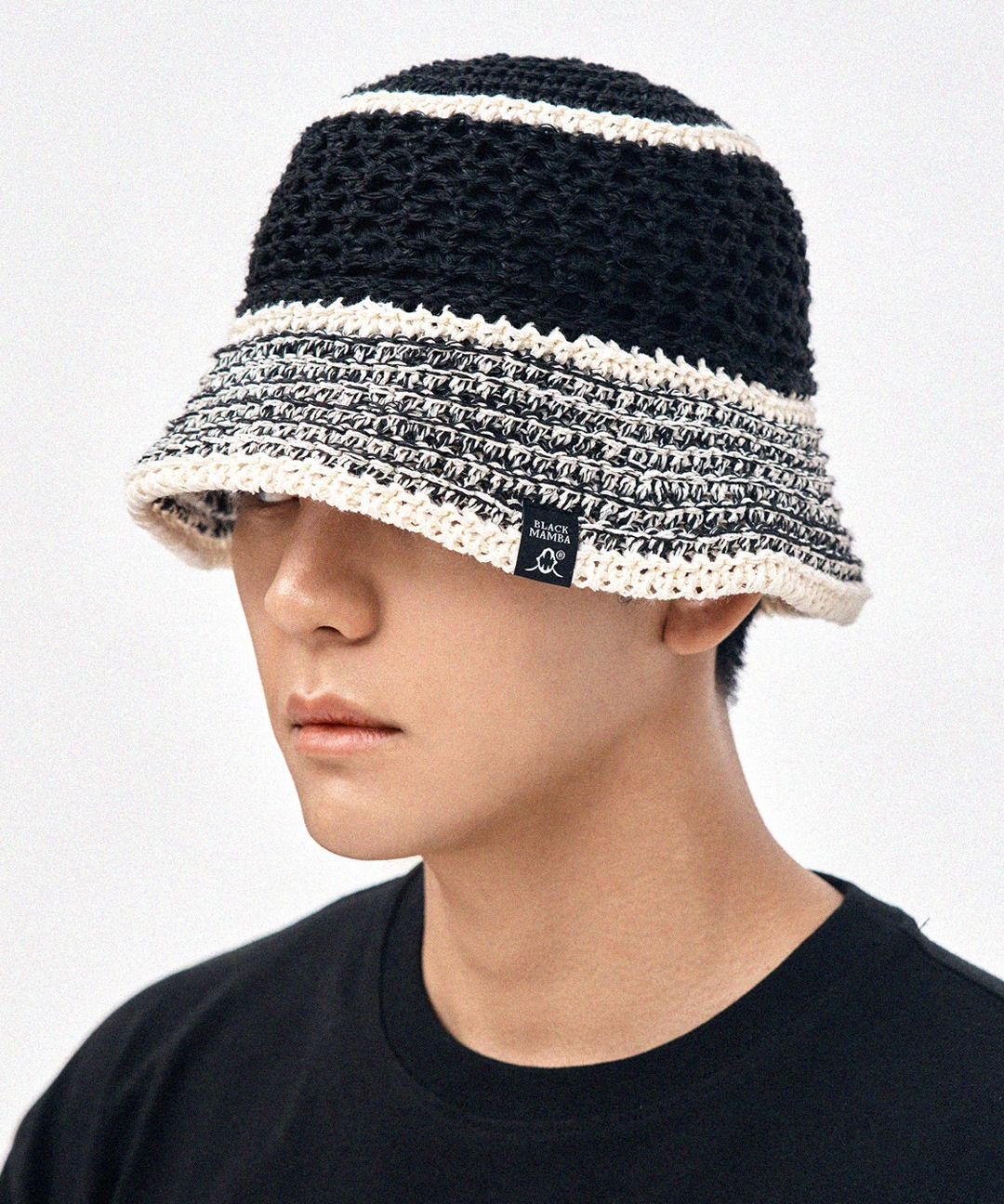 Hexa Cotton Bucket Hat (Black)