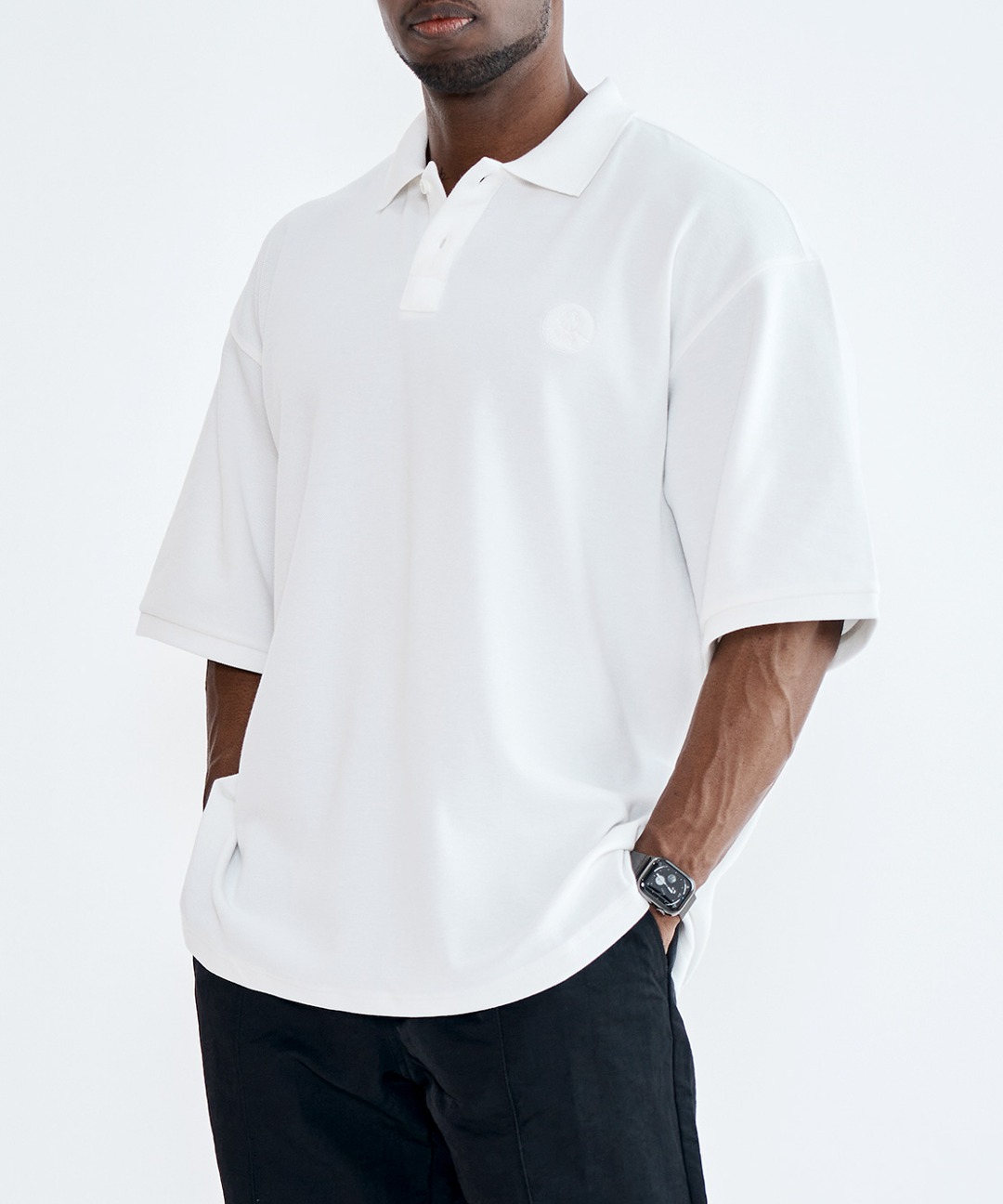 Luke Basic PK Short-Sleeved T-Shirt (Off-White)